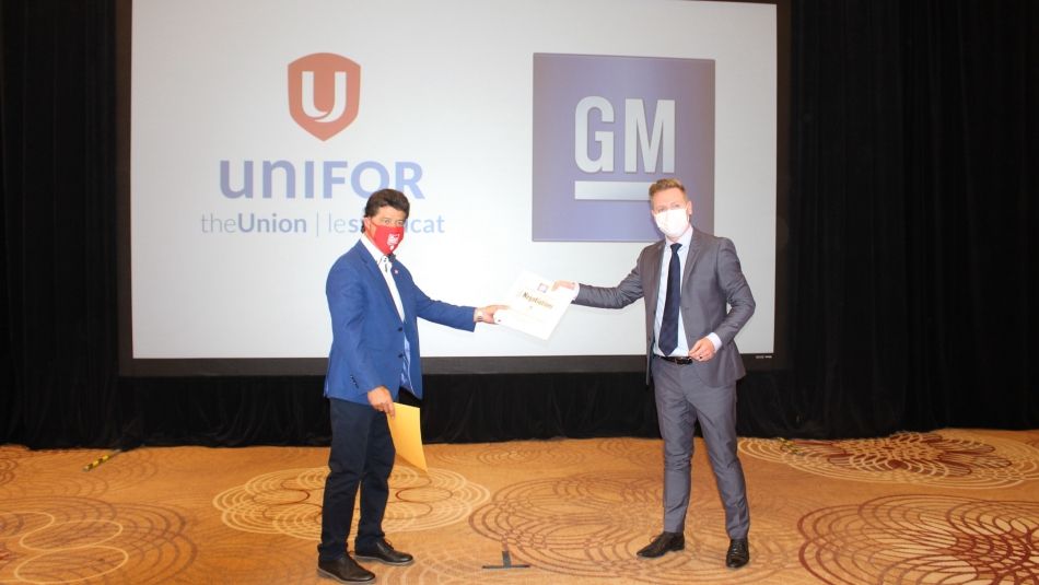 Jerry Dias at opening of talks with GM August 12, 2020